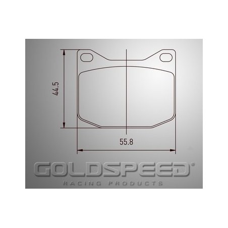 Set remblokken K-Kart/Maranello/MS kart van Goldspeed Racing -557