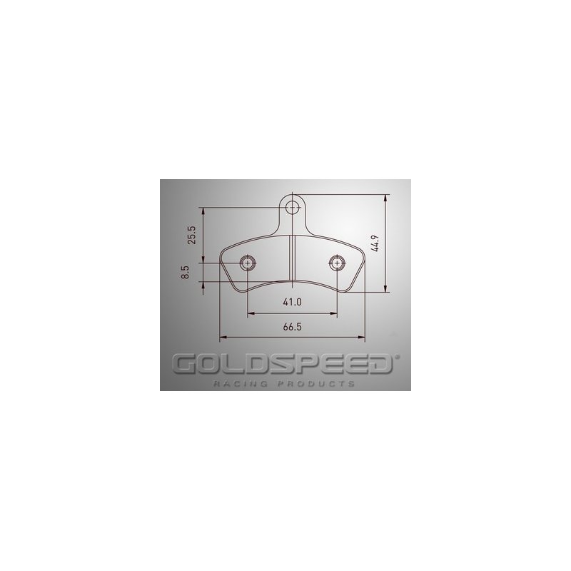 Set remblokken Swiss Hutless van Goldspeed Racing -558