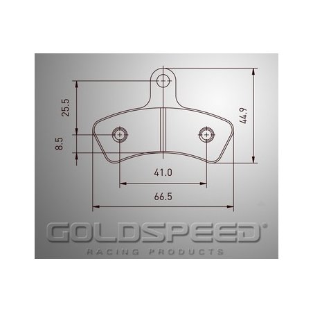 Set di pastiglie di Swiss Racing Hutless Goldspeed -558