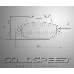Set remblokken Maddox/Gillard/Charlotte van Goldspeed Racing -563
