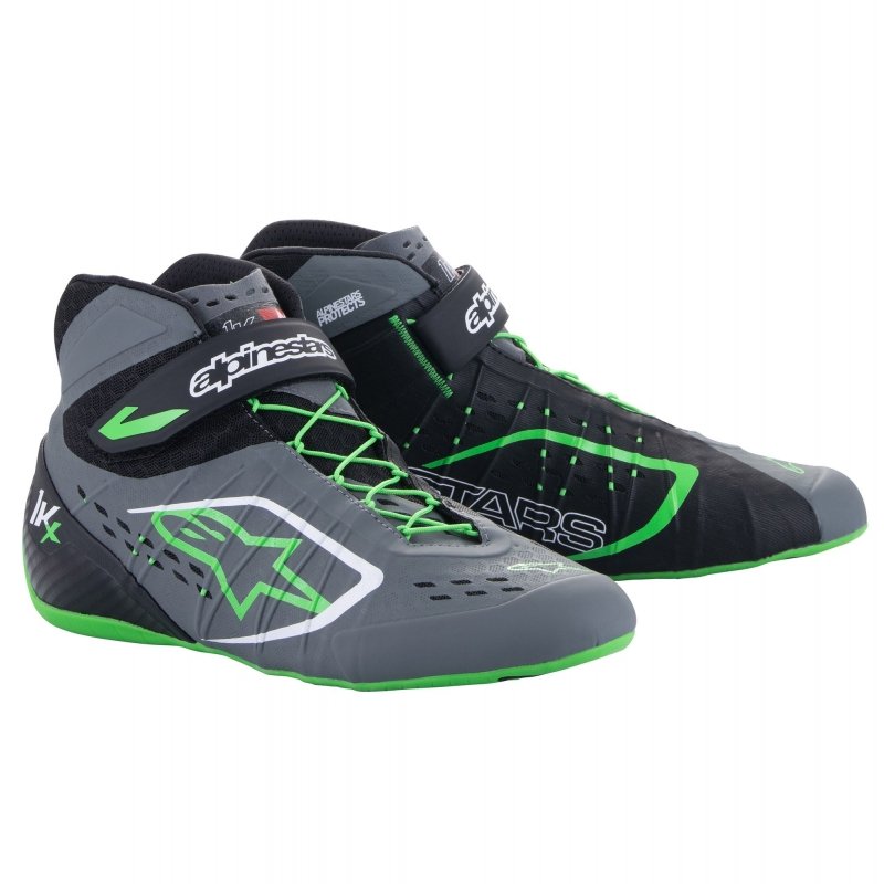 Alpinestars Tech 1-KX V2 kartingsko Sort-Grå-Fluo Grøn
