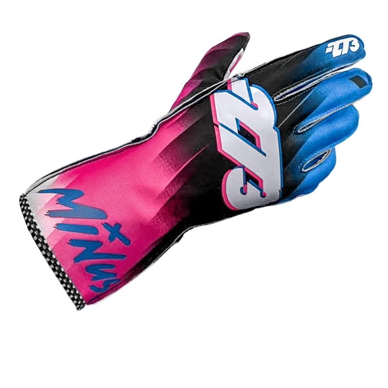 Guantes Minus 273 Supersonic Negro-Cyan-Hot Pink