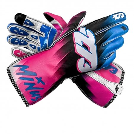 Guantes Minus 273 Supersonic Negro-Cyan-Hot Pink