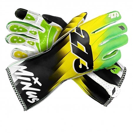 Minus 273 Supersonic Fluo Green-Fluo Yellow-Musta käsineet