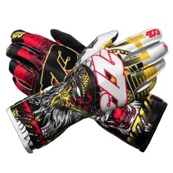 Guantes Minus 273 SHAOLIN Negro-Blanco-Rojo-Amarillo-Asimétrico