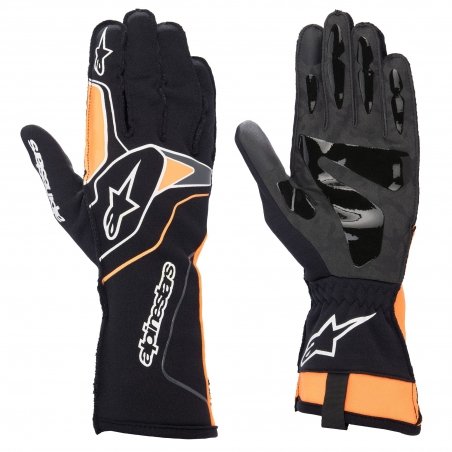 Guantes Alpinestars Tech 1-KX V3 Negro-Naranja Fluo