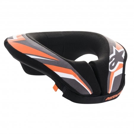 Protector de cuello Alpinestars Sequence Youth Neck Roll Negro-Antracita-Naranja