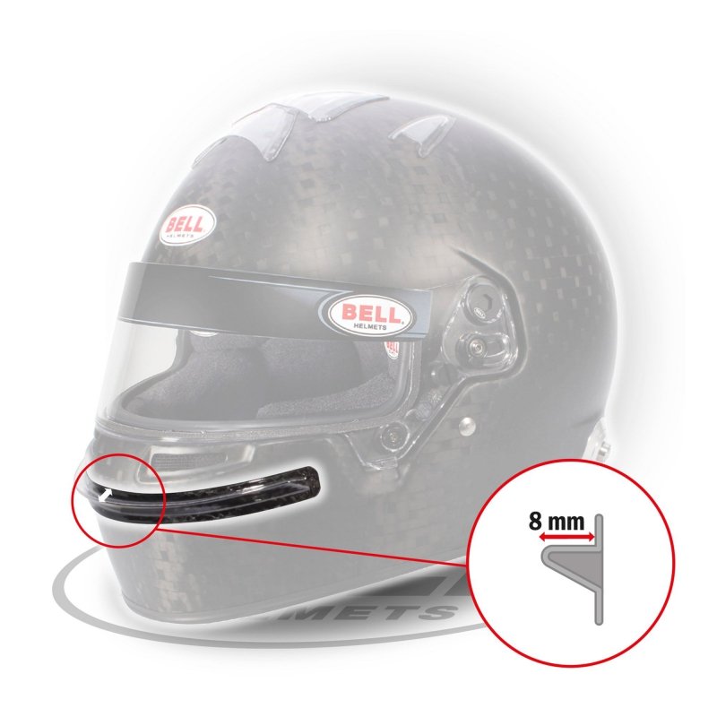 Bell Chin Bar Gurney HP7/RS7/KC7-CMR transpar | Karting
