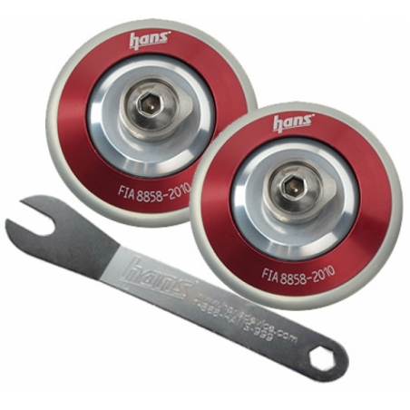 Hans clips FIA 8858 Rot