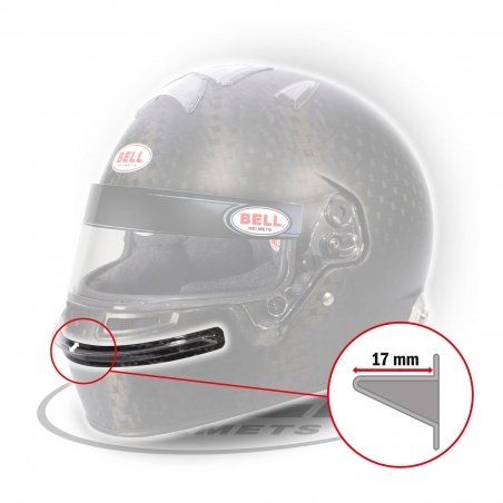 Bell Chin Bar Gurney HP7/RS7/KC7-CMR transpar | Karting