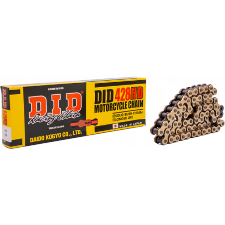 DID 428 Dourado/Dourado Corrente - Durable Kart Transmissi