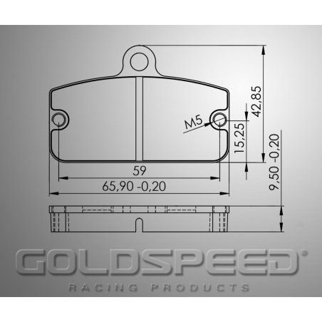 Sæt bremseklodser Sodi Rear af Goldspeed Racing -407