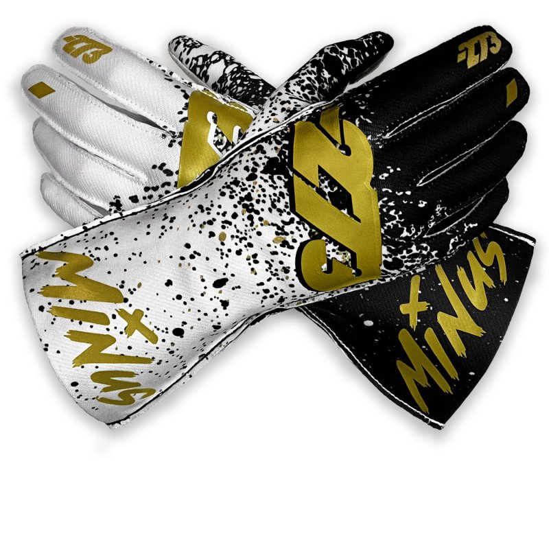 Minus -273 DRIP Preto-White-Dourado luvas