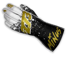 Minus -273 DRIP Schwarz-Weiß-Gold Handschuhe