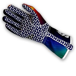 Minus -273 OSAKA Zwart-Paars-Geel-Oranje handschoenen