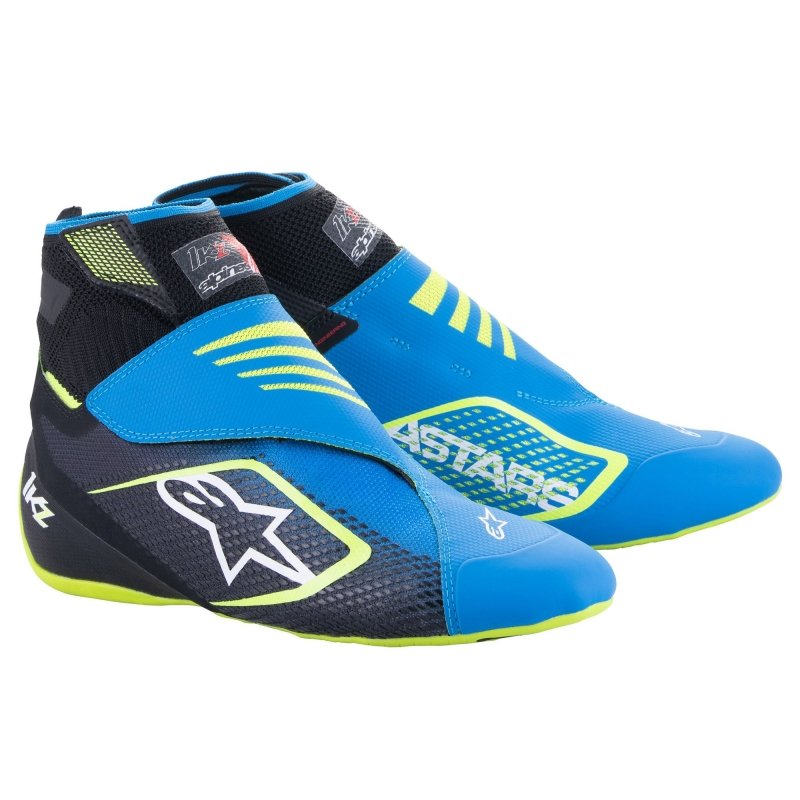 Alpinestars Tech 1-KZ V2 Kartschuhe Schwarz-Blau-Fluo Gelb