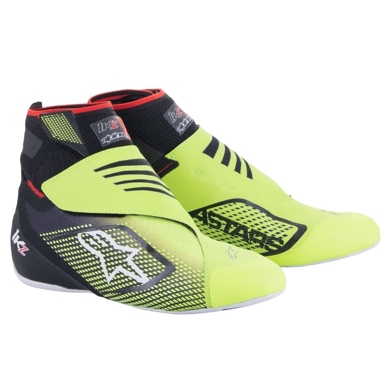 Alpinestars Tech 1-KZ V2 karting Schuhe Schwarz-Fluo Gelb