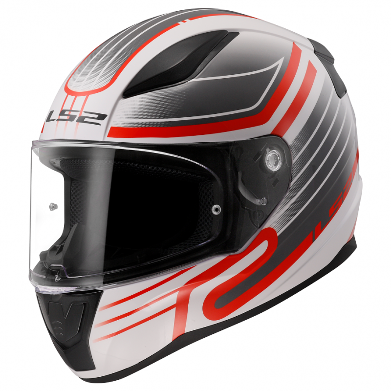 Capacete LS2 Rapid II Circuit Gloss Branco-Vermelho -06