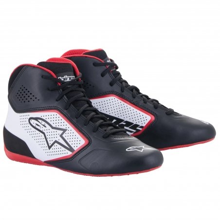 Alpinestars Tech 1-K Start V2 karting Schuhe Schwarz-Weiß-Rot
