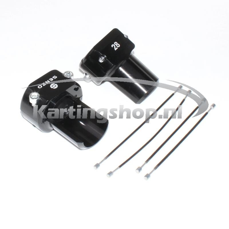 Senzo rear bumper safety kit 28mm Musta