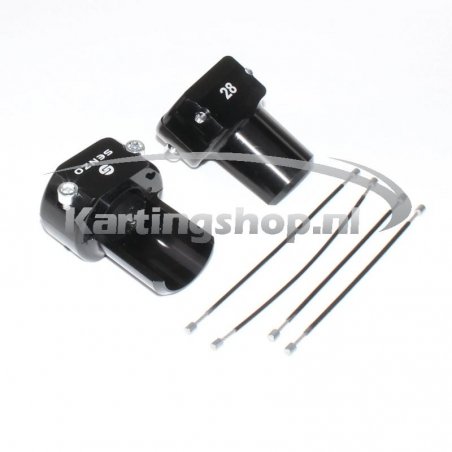 Senzo rear bumper safety kit 28mm Musta