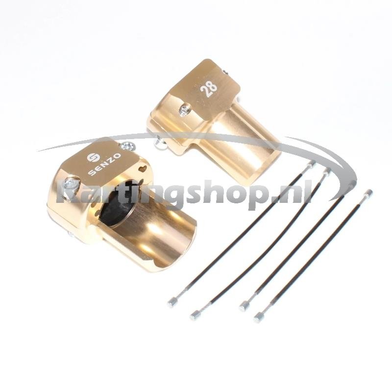 Kit de segurança do para-choque traseiro Senzo 28mm dourado