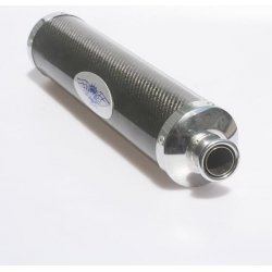 Uitlaatdemper Carbon Zwart MC Racing KZ10