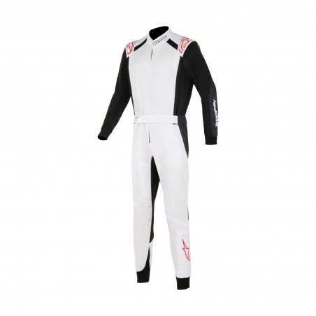 Alpinestars KMX-5 V3 Kart Overall White-Sort-Rød