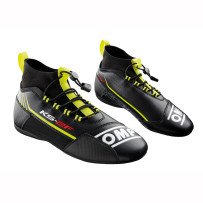 OMP KS-2F Karting Schuhe Schwarz-Fluo Gelb