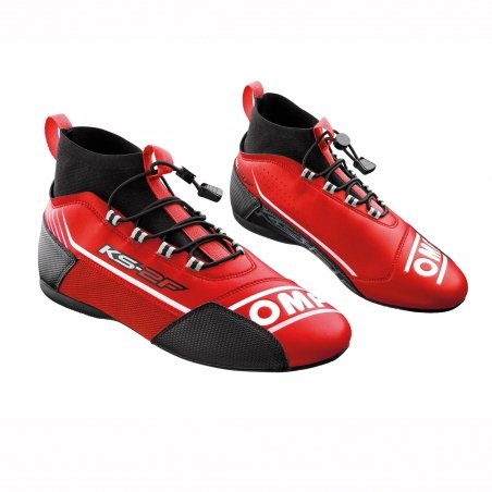 OMP KS-2F Karting Shoes Red-Black – Kart Racing Performance