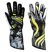 Handschuhe Speed Brisbane G-3 Schwarz-Weiß-Neongelb