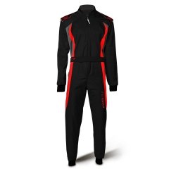 Tuta Speed Cordura Atlanta CS-3 Nero-Rosso-Grigio