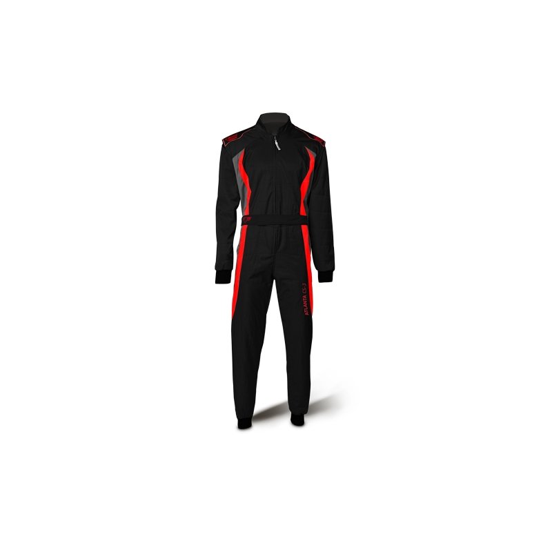 Speed Cordura Atlanta CS-3 Overall Schwarz-Rot-Grau