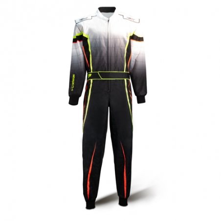 Speed Cordura Nevada CS-4 Overall Black-White | Kart Racing