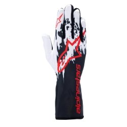 Alpinestars Tech 1-K V3 Handschuhe Schwarz-Weiß-Rot