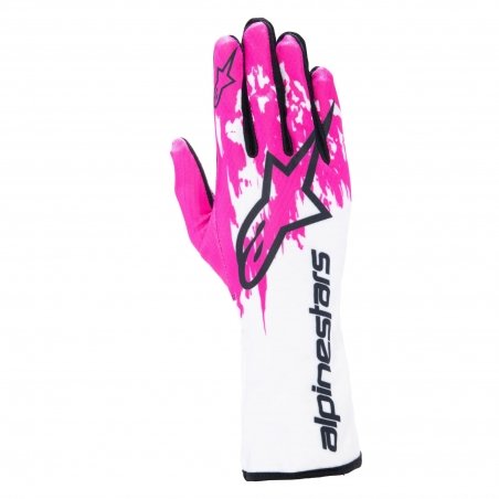 Alpinestars Tech 1-K V3 handsker Hvid-Fuchsia-Sort