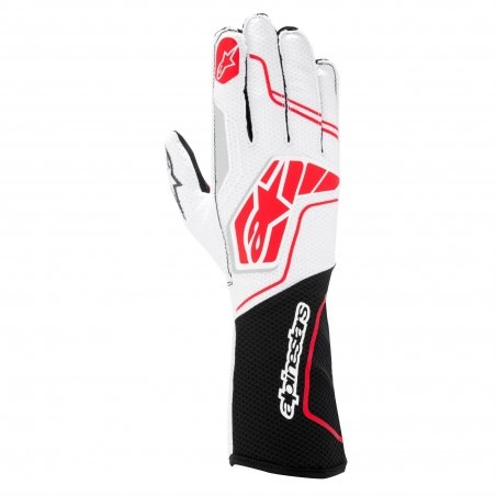 Guanti Alpinestars Tech 1-KX V4 Nero-Bianco-Rosso