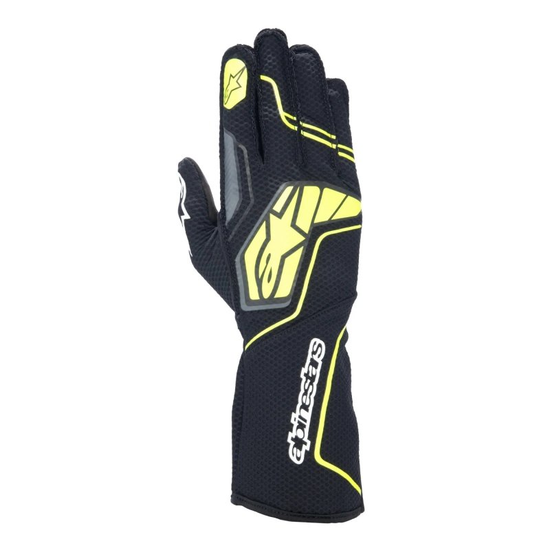 Luvas Alpinestars Tech 1-KX V4 Cinza-Preto-Amarelo Fluo