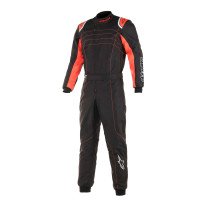 Alpinestars KMX-9 V3 Kids Kart Overall Zwart-Fluo Rood