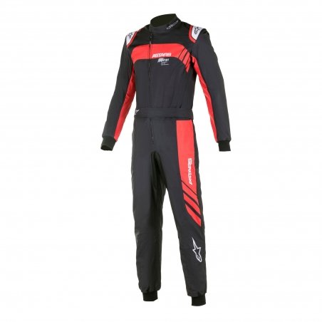 Alpinestars KMX-9 V3 Graphic 3 Kart Overall Sort-Rød