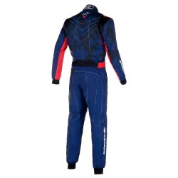 Alpinestars KMX-9 V3 Graphic 5 Kart Overall Navy Blau-Rot