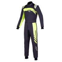 Alpinestars KMX-9 V3 Graphic 3 KIDS Kart Overall Zwart-Flu