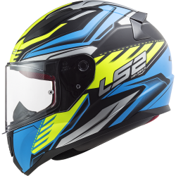 LS2 Rapid Gale Helmet - Matte Schwarz-Blau-Gelb