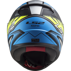 LS2 Rapid Gale Helmet - Matte Preto-Azul-Yellow