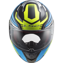 LS2 Rapid Gale Helmet - Matte Schwarz-Blau-Gelb