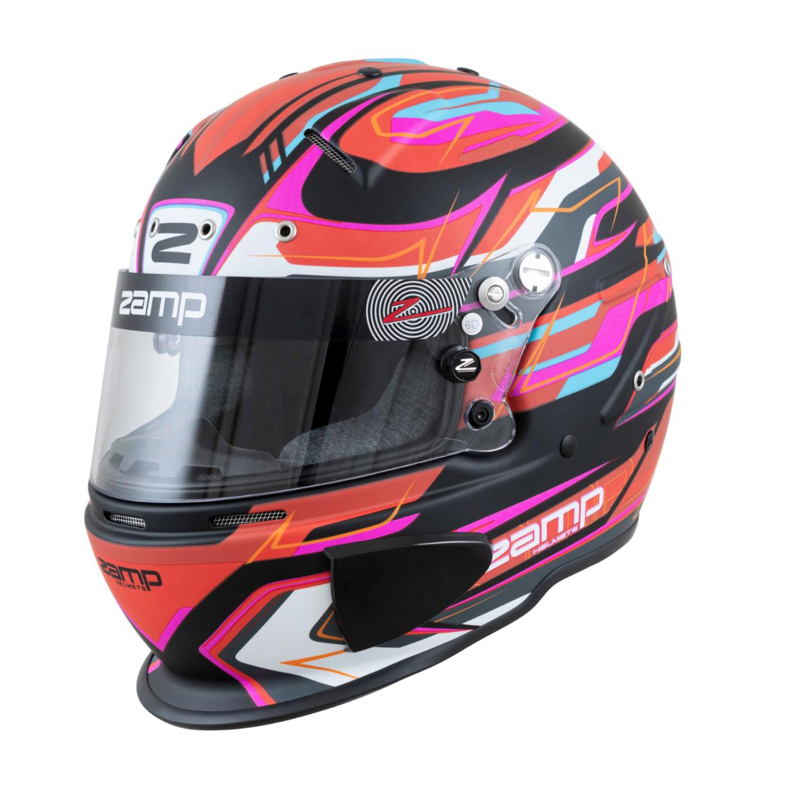 Zamp RZ 70E Switch Rot-Schwarz-Blau Motorsport Helmet