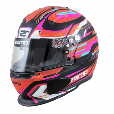 Zamp RZ 70E Switch Rot-Schwarz-Blau Motorsport Helmet