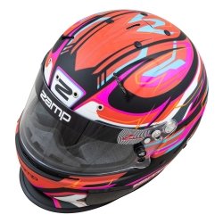 Zamp RZ 70E Switch Punainen-Musta-Sininen Motorsport Helme