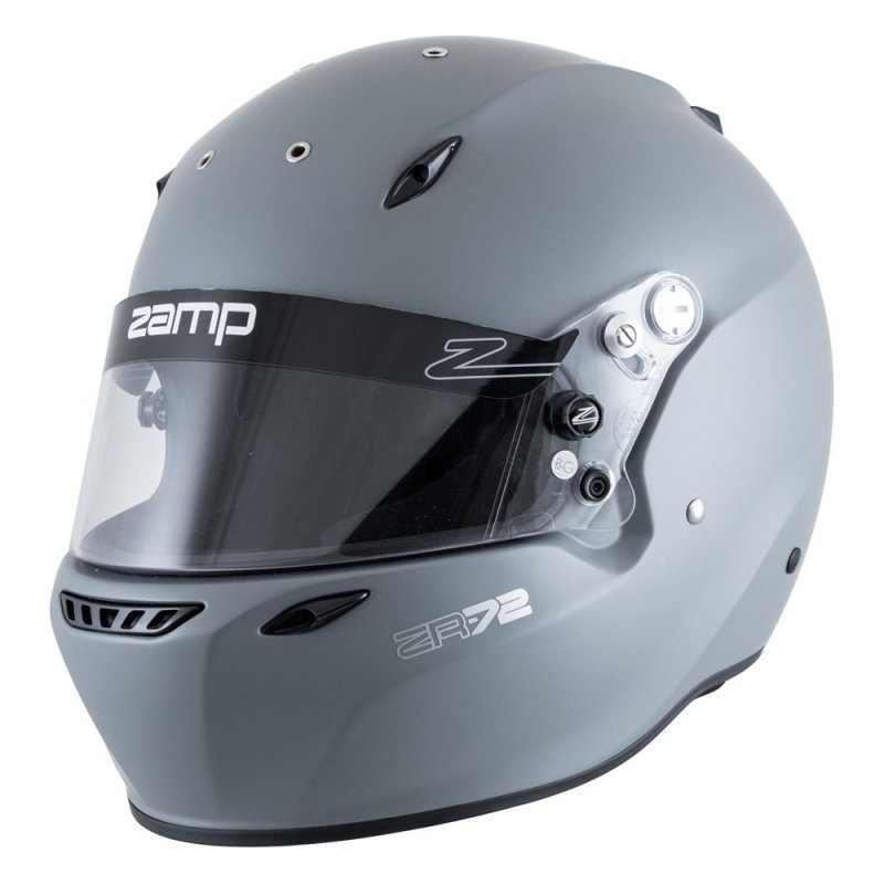 Zamp ZR-72 Matte Gray Motorsport Helmet