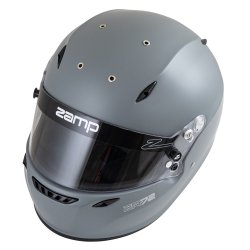 Zamp ZR-72 Matte Gray Motorsport Helmet – Kart Racing Performance